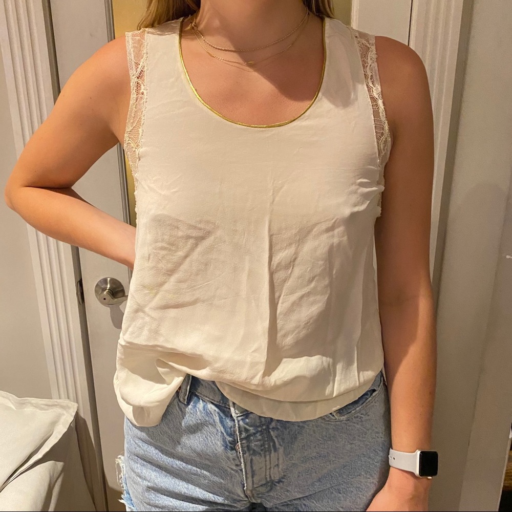 Sandro Silk Tank Top